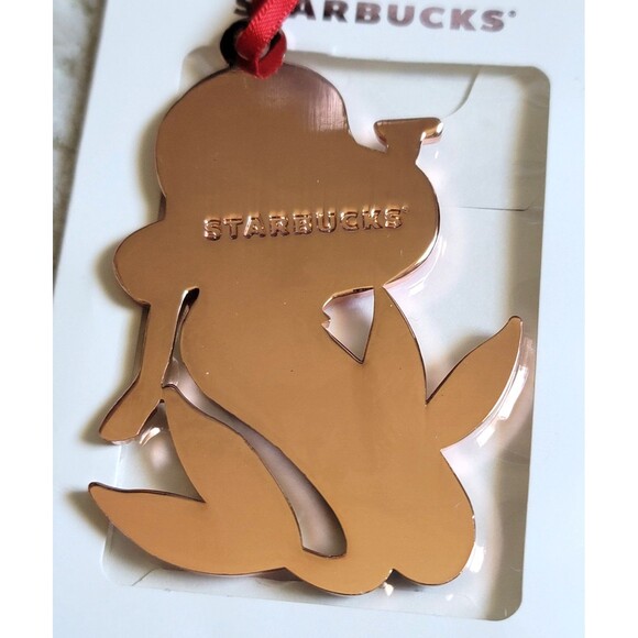 Starbucks 2017 Christmas Siren Mermaid Enamel Ornament - Picture 4 of 5